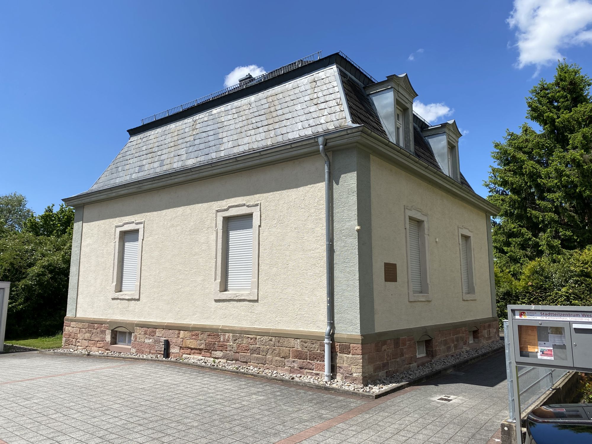 Die Synagoge in Rastatt (Kreisstadt)